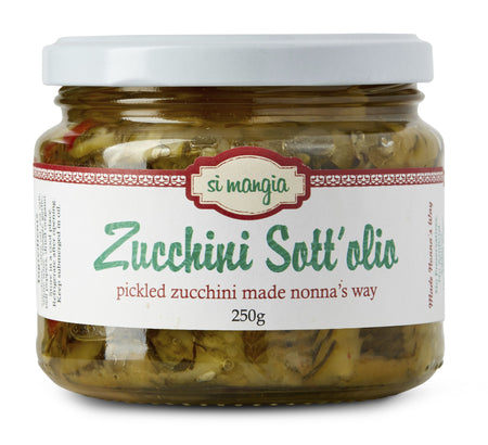 Zucchini Sott'olio            ( pickled zucchini made nonna's  way )