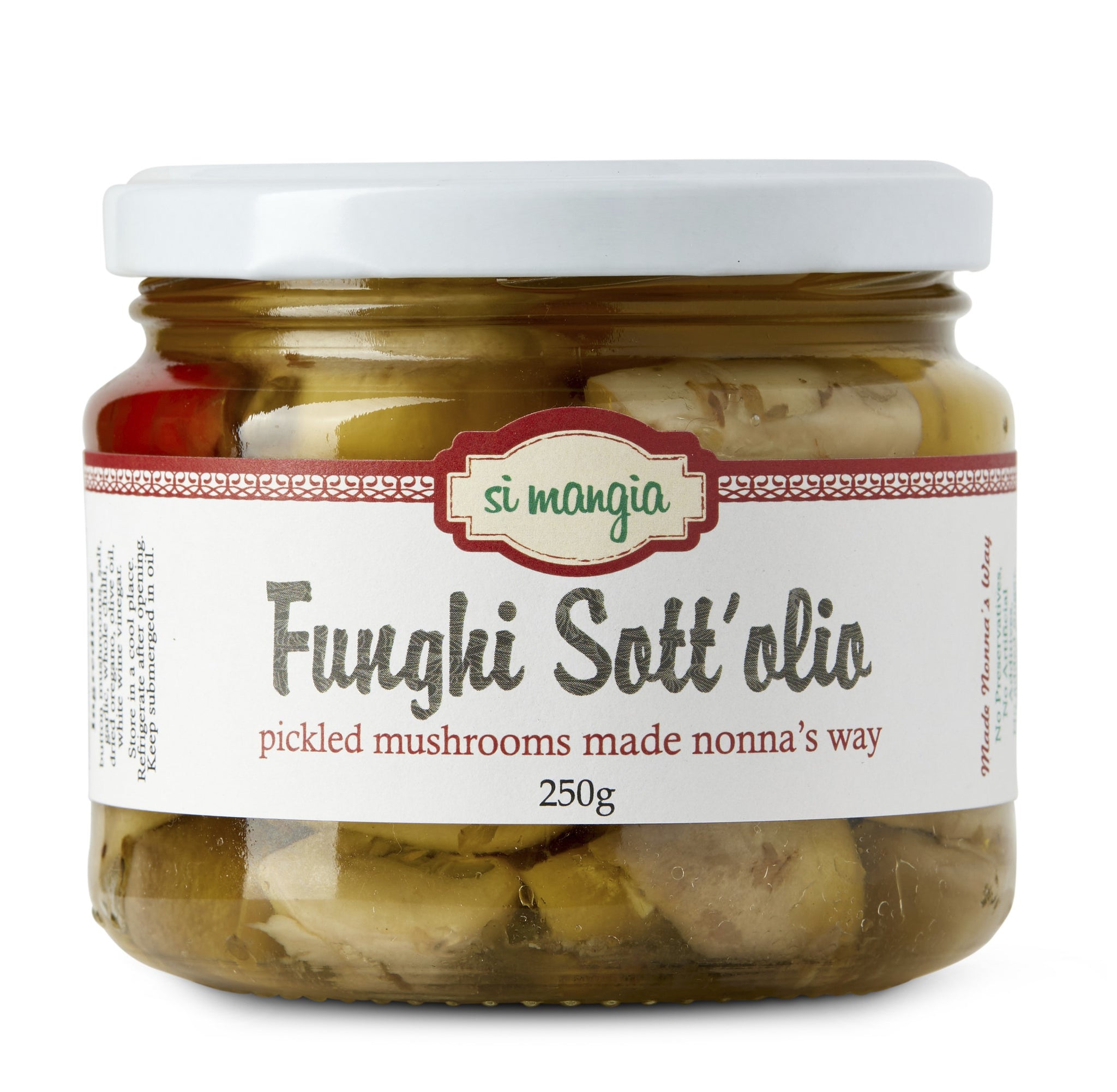 Funghi Sott'olio      (pickled mushrooms made nonna's way)