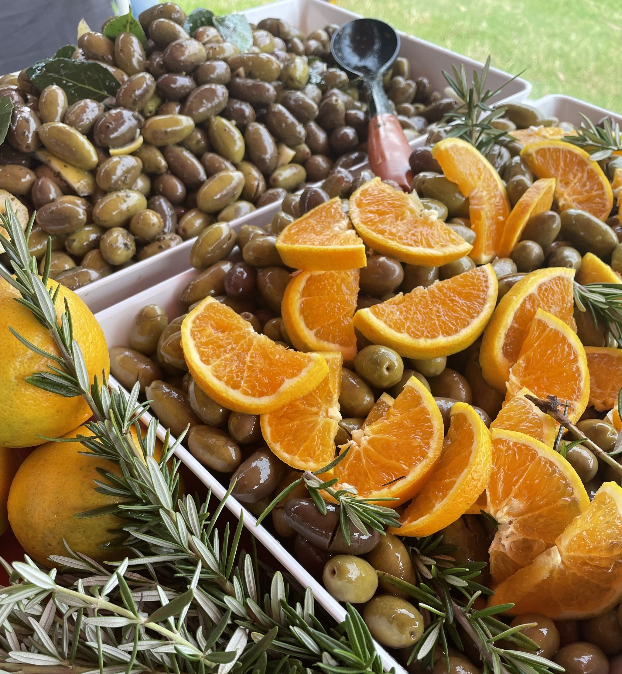 Traditional Calabrian Style Olives - with Oranges and Rosemary 300g